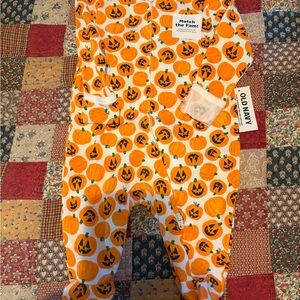 Old Navy Orange Pumpkin Baby Onesie